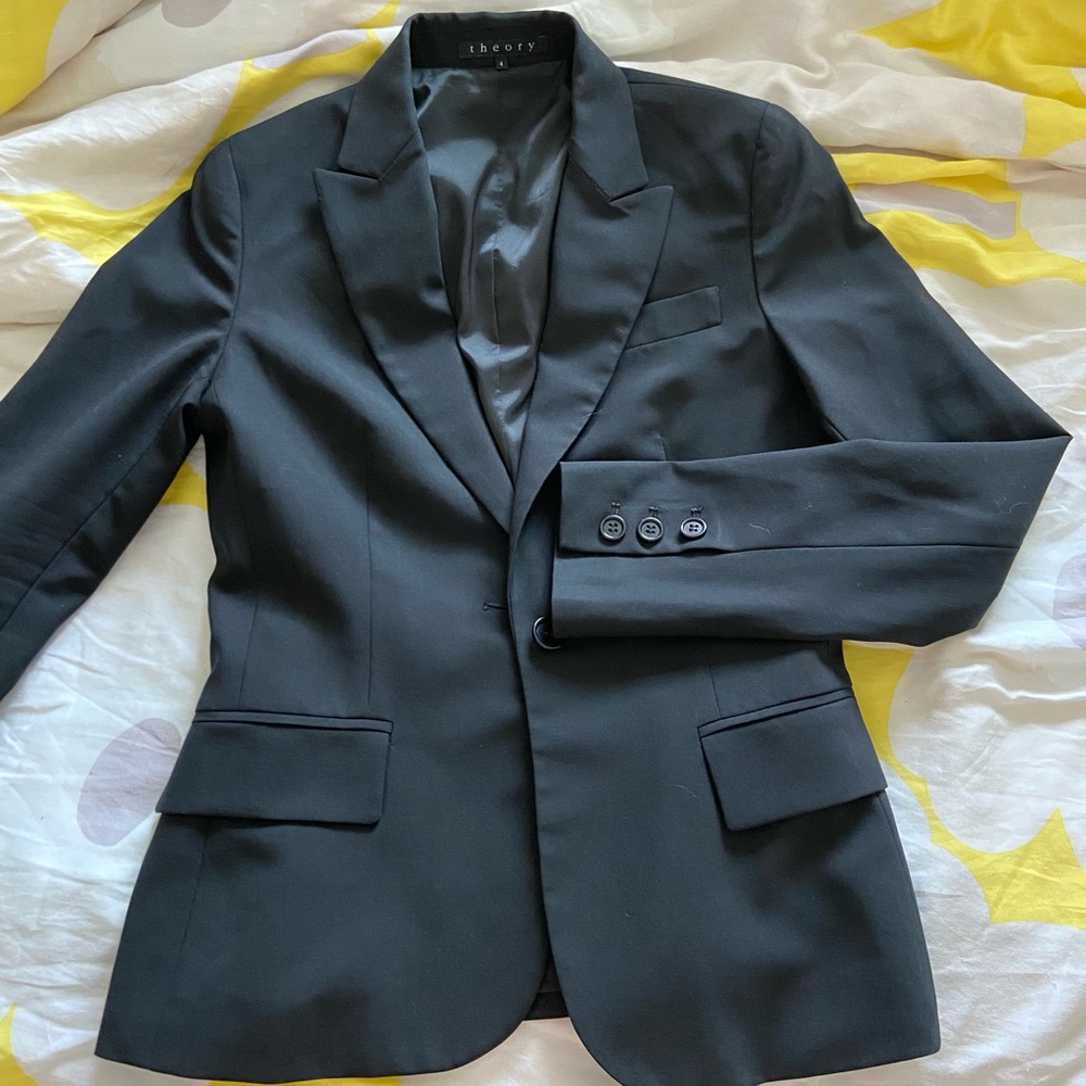Theory Black Blazer
